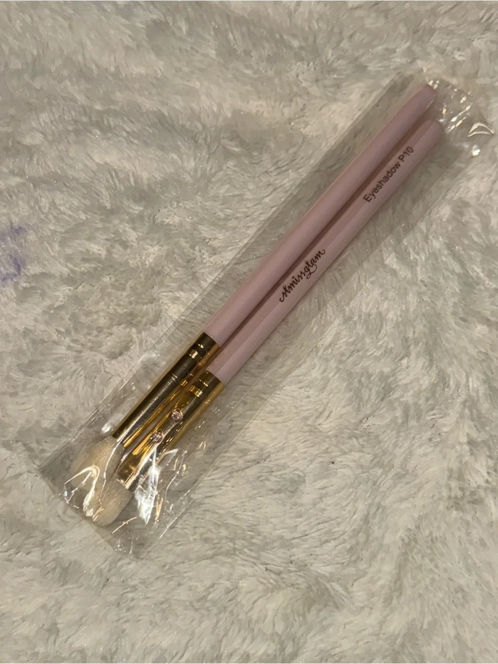 Makeup Brush Set - Pink, Peach & Black Bristles